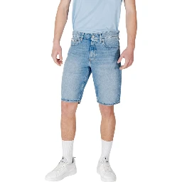 شورت برمودا قطني أزرق