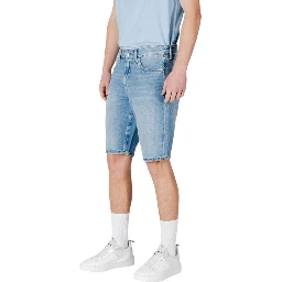 شورت برمودا قطني أزرق