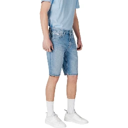 شورت برمودا قطني أزرق