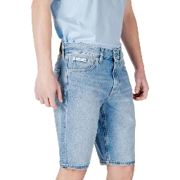 شورت برمودا قطني أزرق