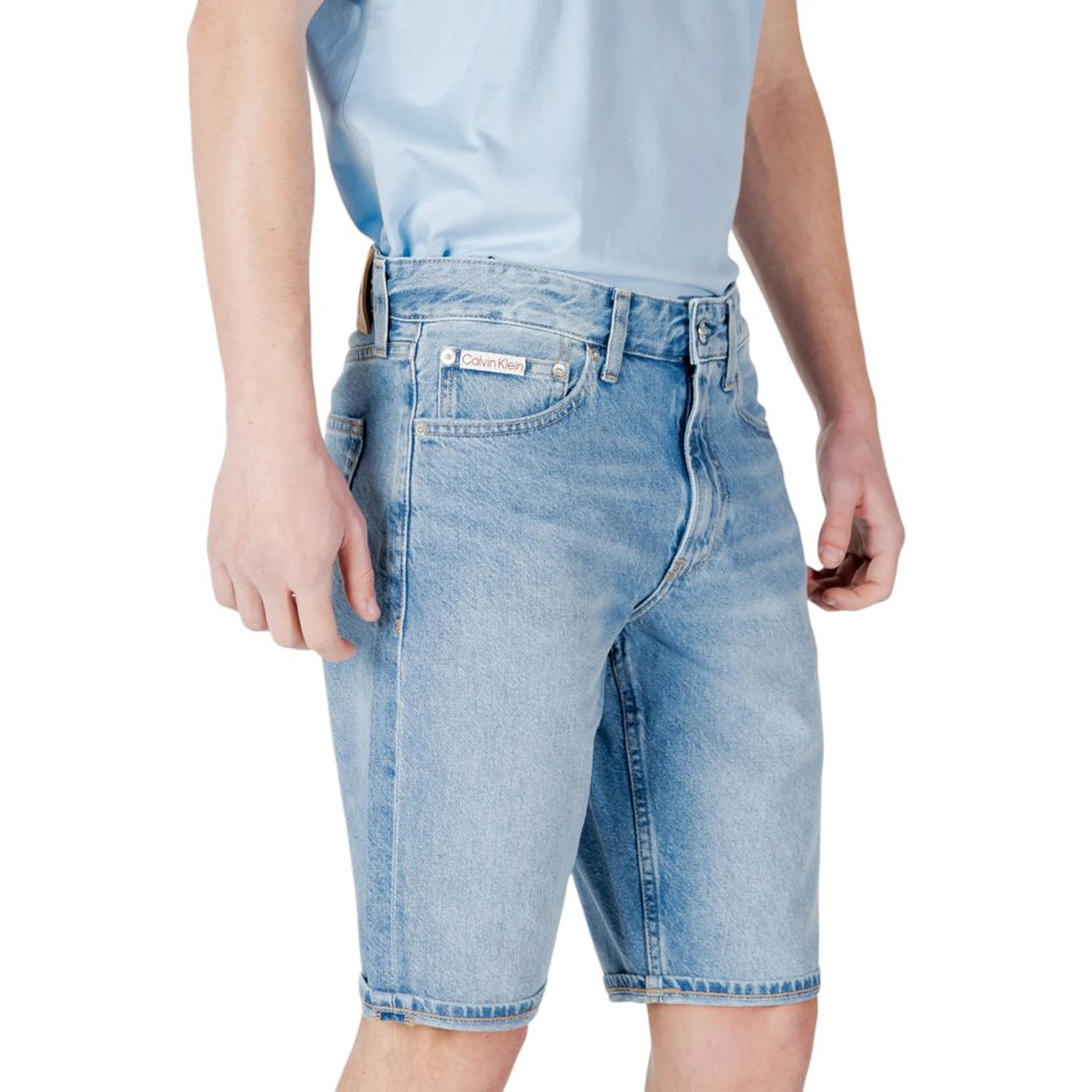 شورت برمودا قطني أزرق