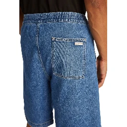 شورت برمودا قطني أزرق