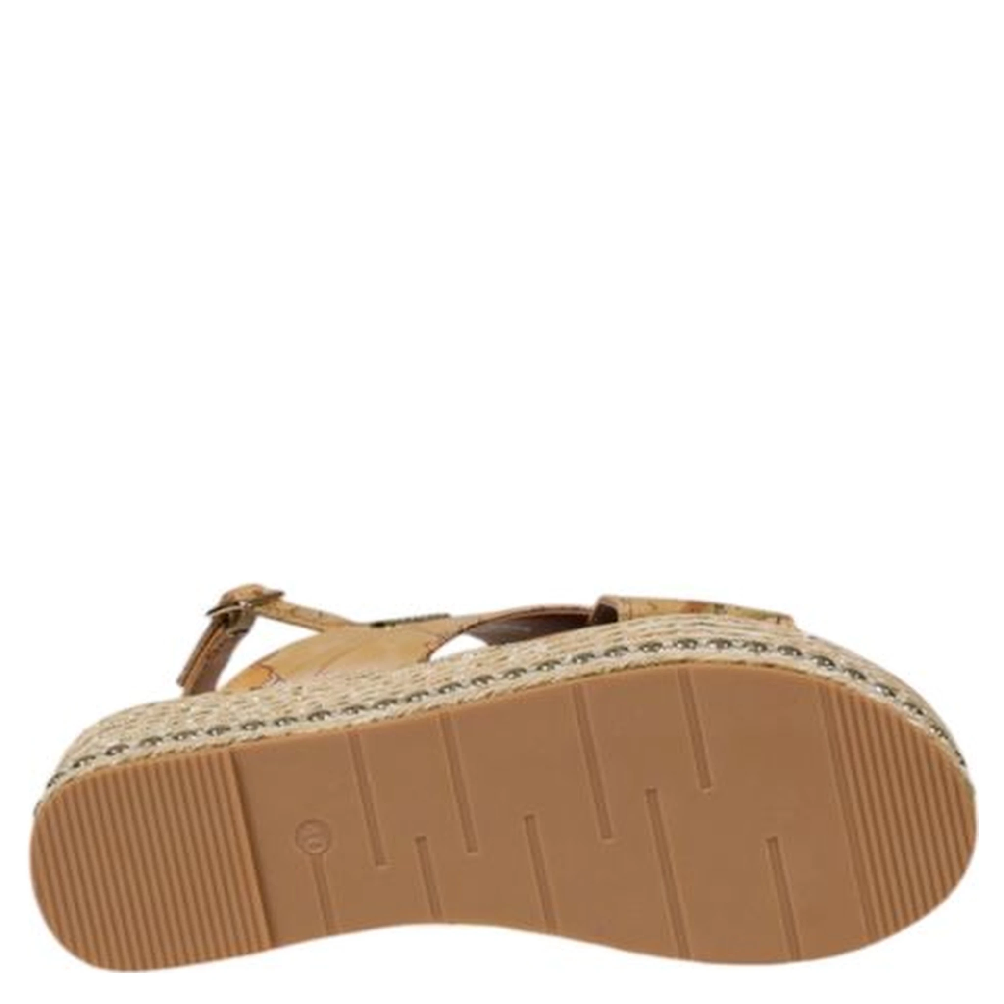 Beige Polyethylene Platform Sandals