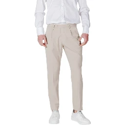 Beige Polyester Pant