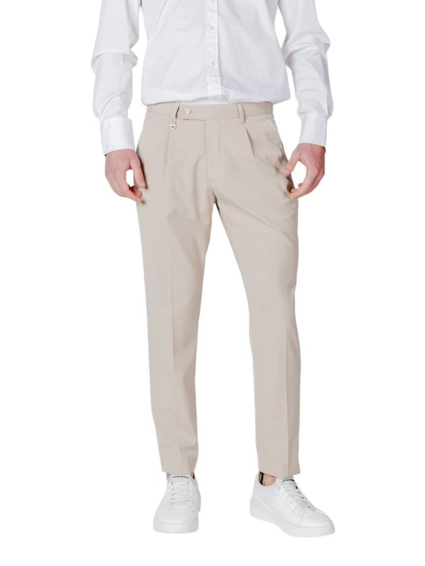 Beige Polyester Pant