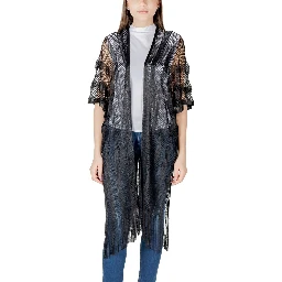 Black Polyester Scarf