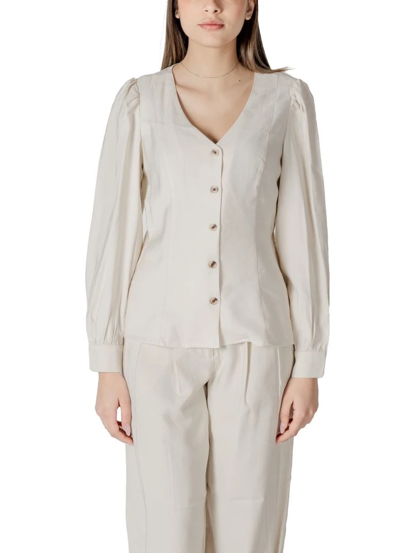 Cream Viscose Top