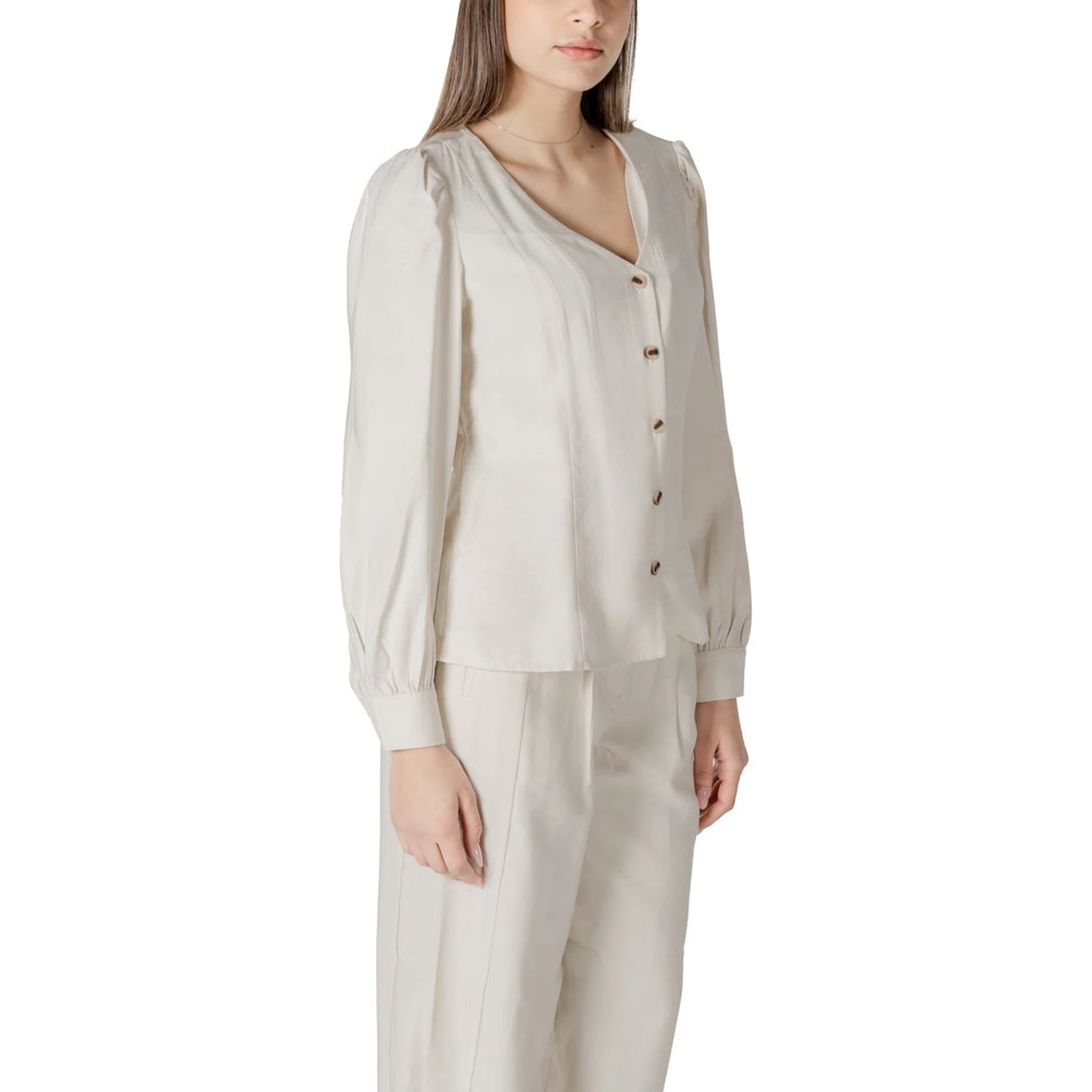 Cream Viscose Top