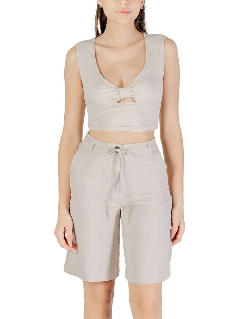 Beige Viscose Top