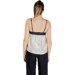 Cream Nylon Top