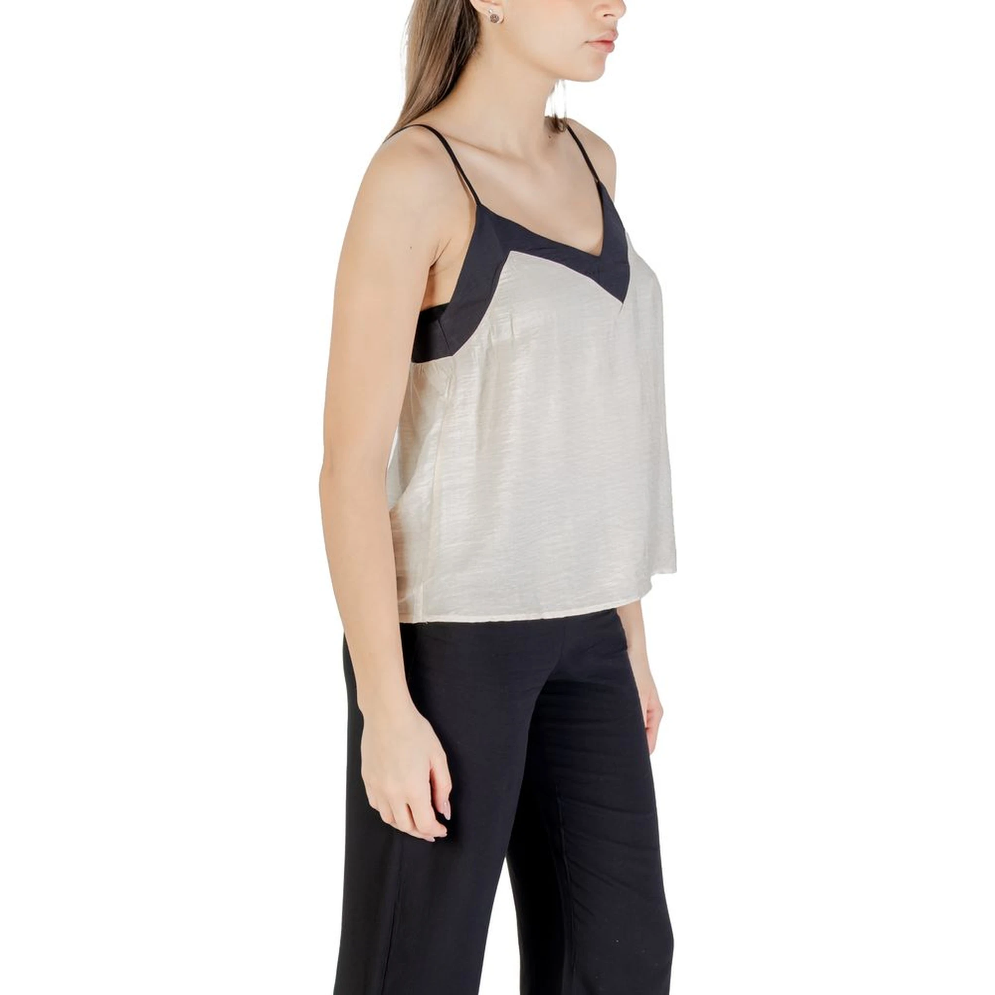 Cream Nylon Top