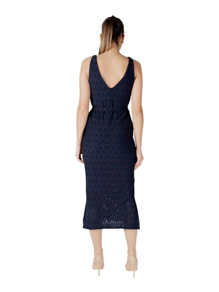 Blue Recycled Polyester Midi Dress alternative