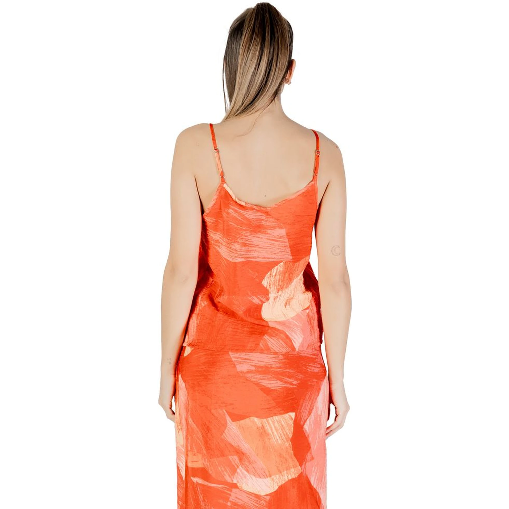 Red Polyamide Top