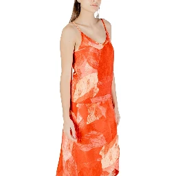 Red Polyamide Top