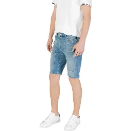 شورت برمودا قطني أزرق فاتح