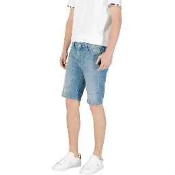 شورت برمودا قطني أزرق فاتح
