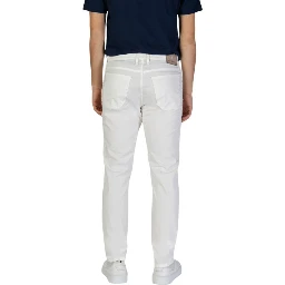 White Cotton Skinny Pants
