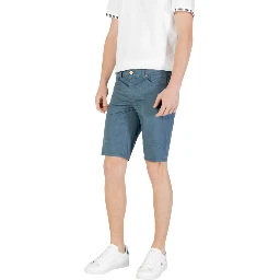شورت برمودا قطني أزرق