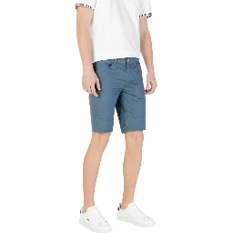 شورت برمودا قطني أزرق