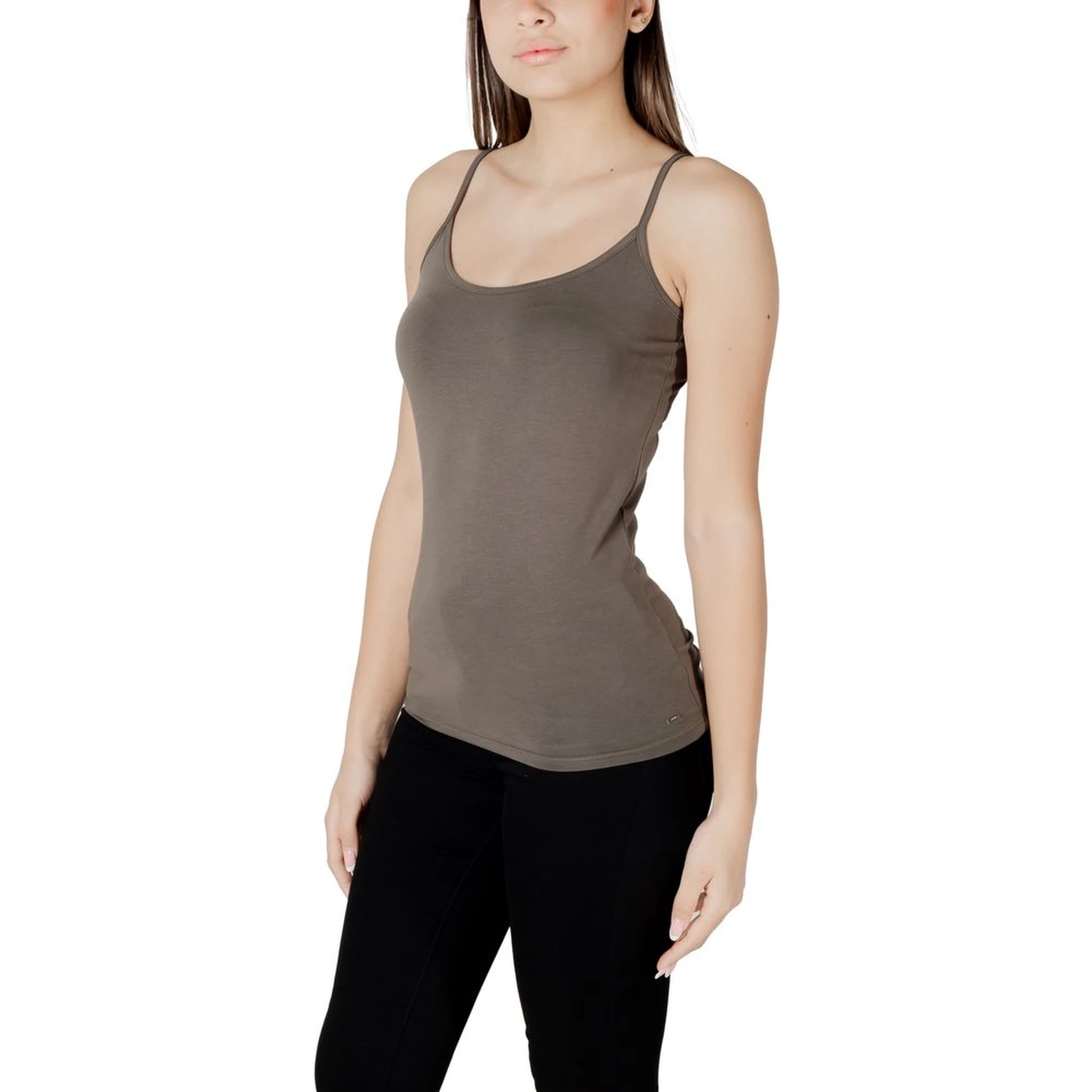 Green Cotton Tank Tops