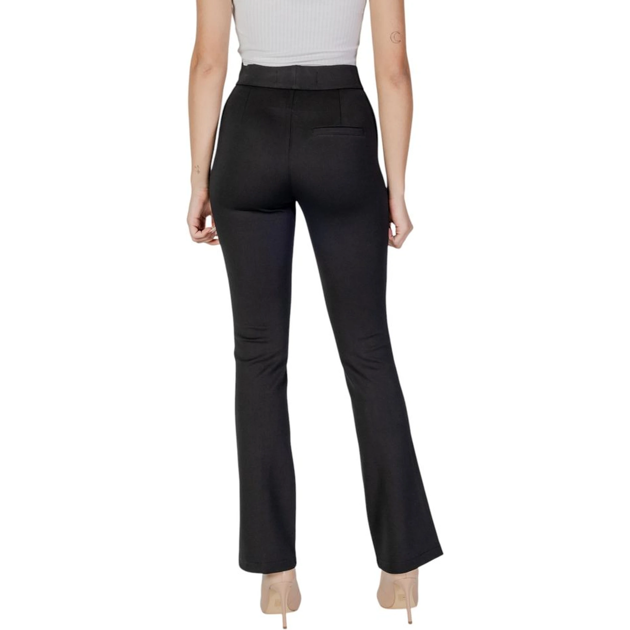 Black Viscose Skinny Pants