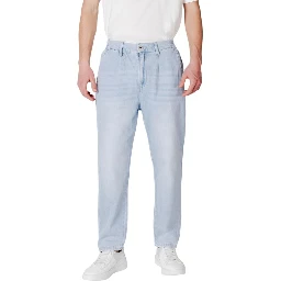 Blue Cotton Slim Fit Jeans