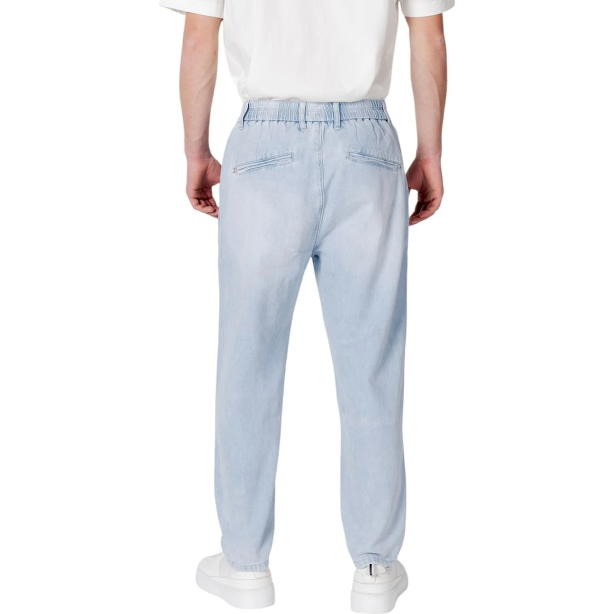 Blue Cotton Slim Fit Jeans