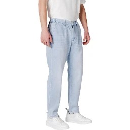 Blue Cotton Slim Fit Jeans