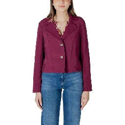 Purple Viscose Parka