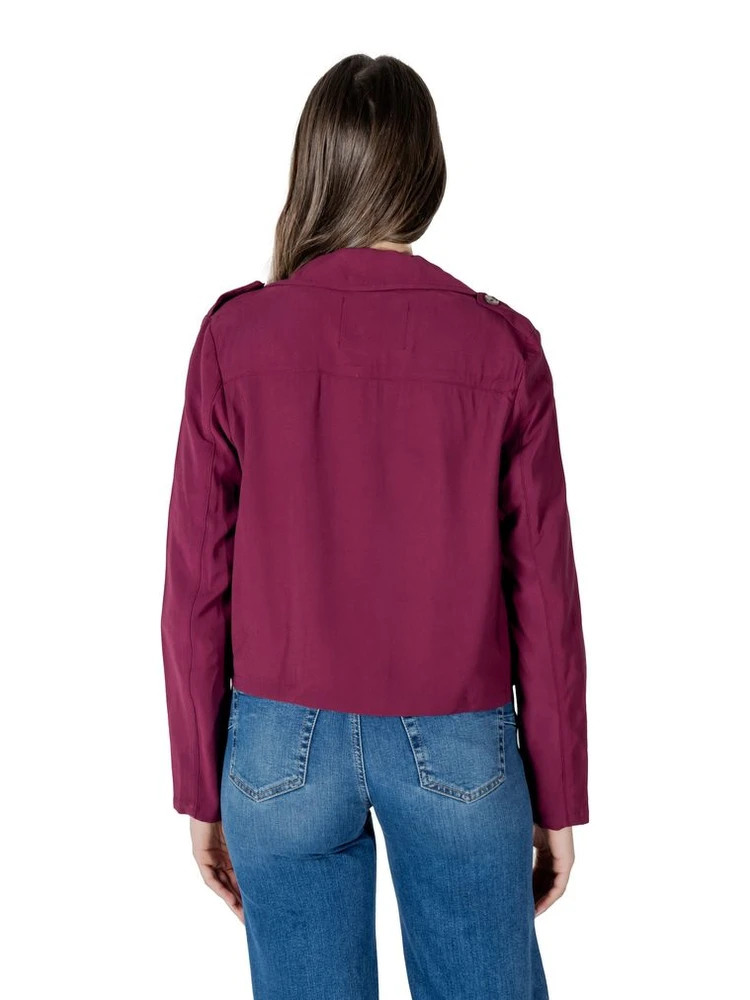 Purple Viscose Parka alternative
