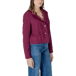 Purple Viscose Parka