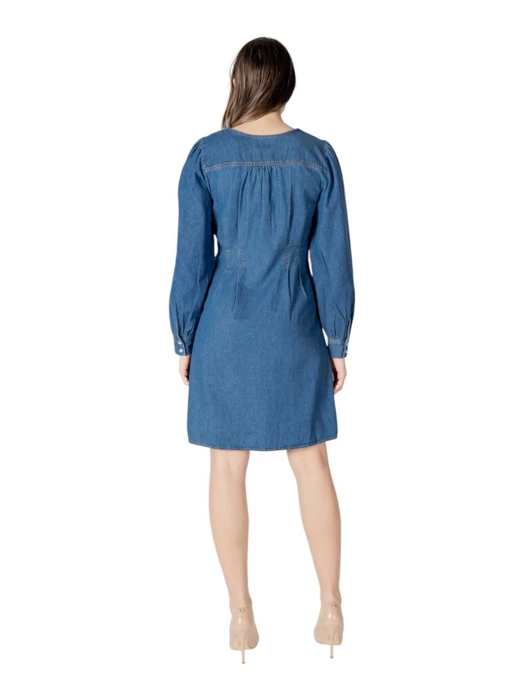 Blue Cotton Short Dress alternative