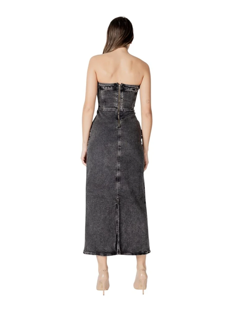 Black Cotton Midi Dress alternative
