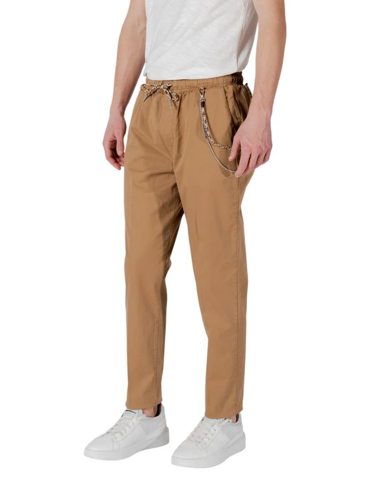 Brown Cotton Casual Pants alternative