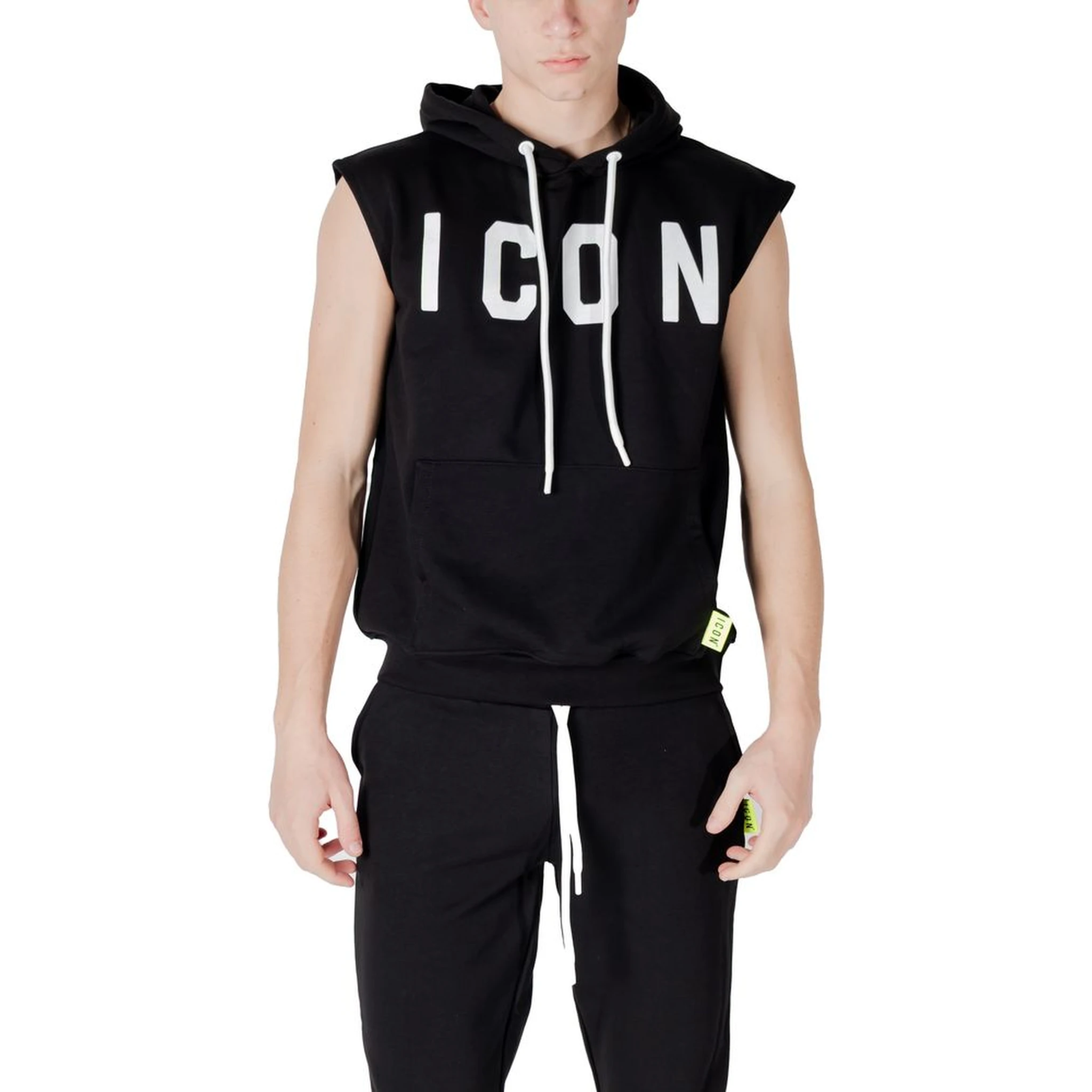 Black Cotton Hoodie