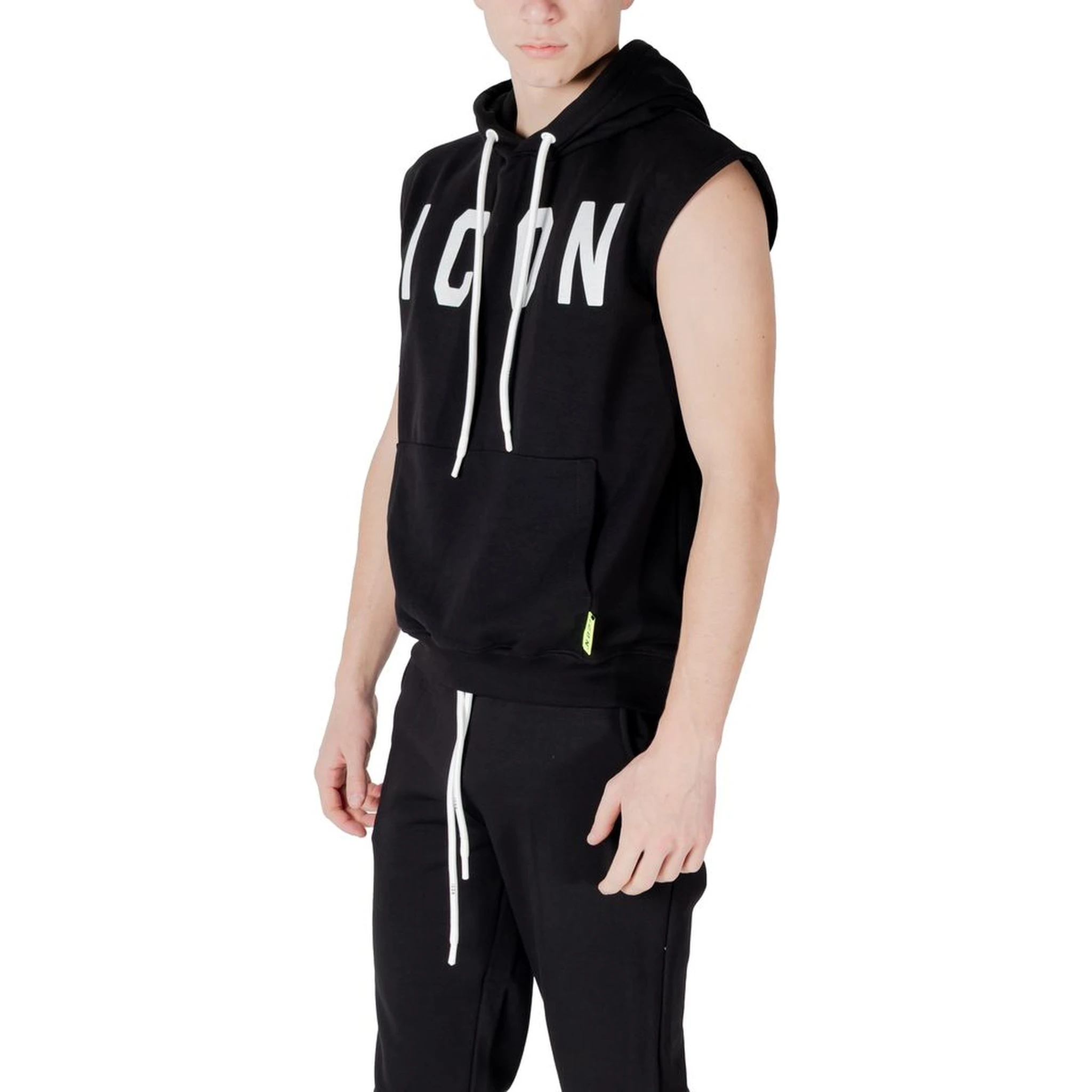Black Cotton Hoodie