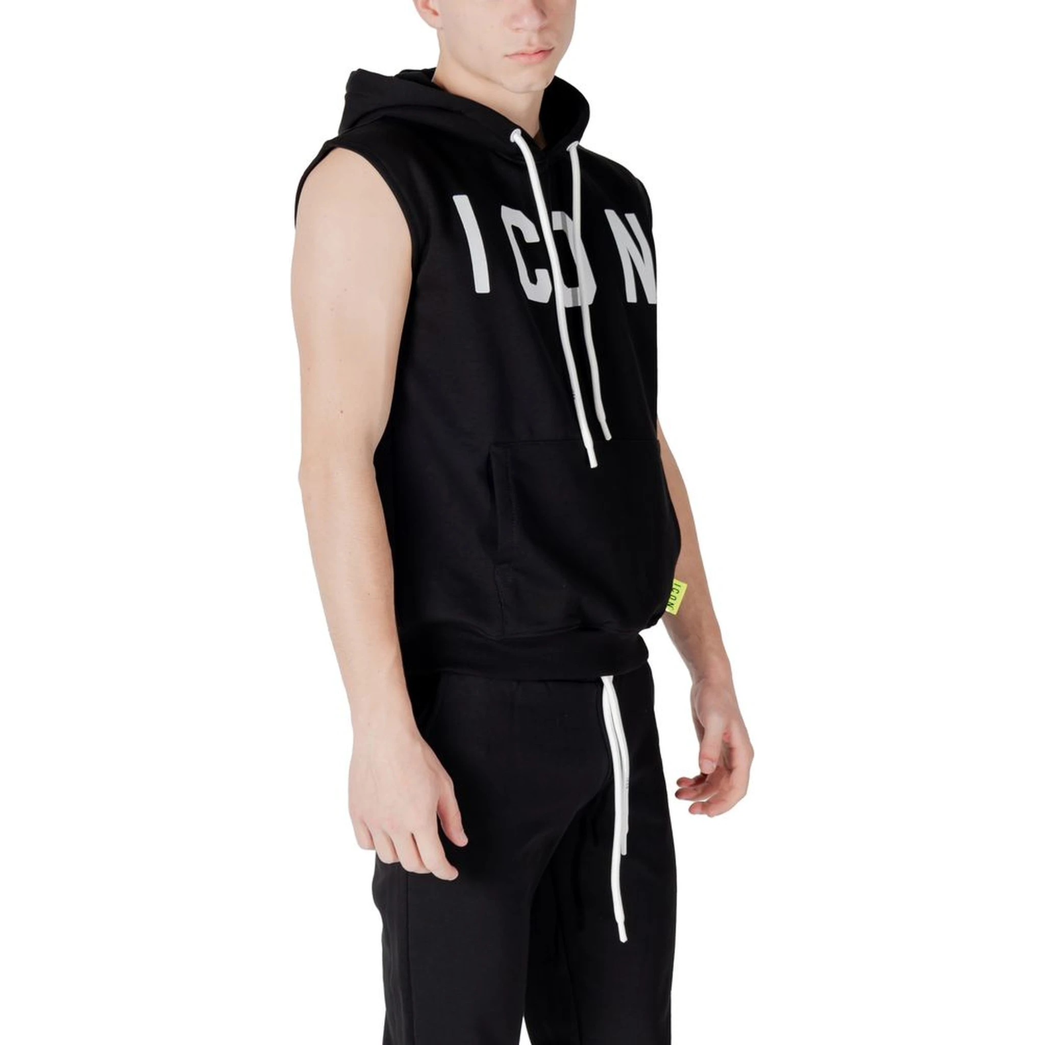 Black Cotton Hoodie