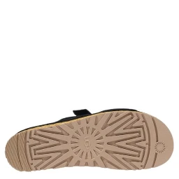 Black Suede Leather Platform Sandals