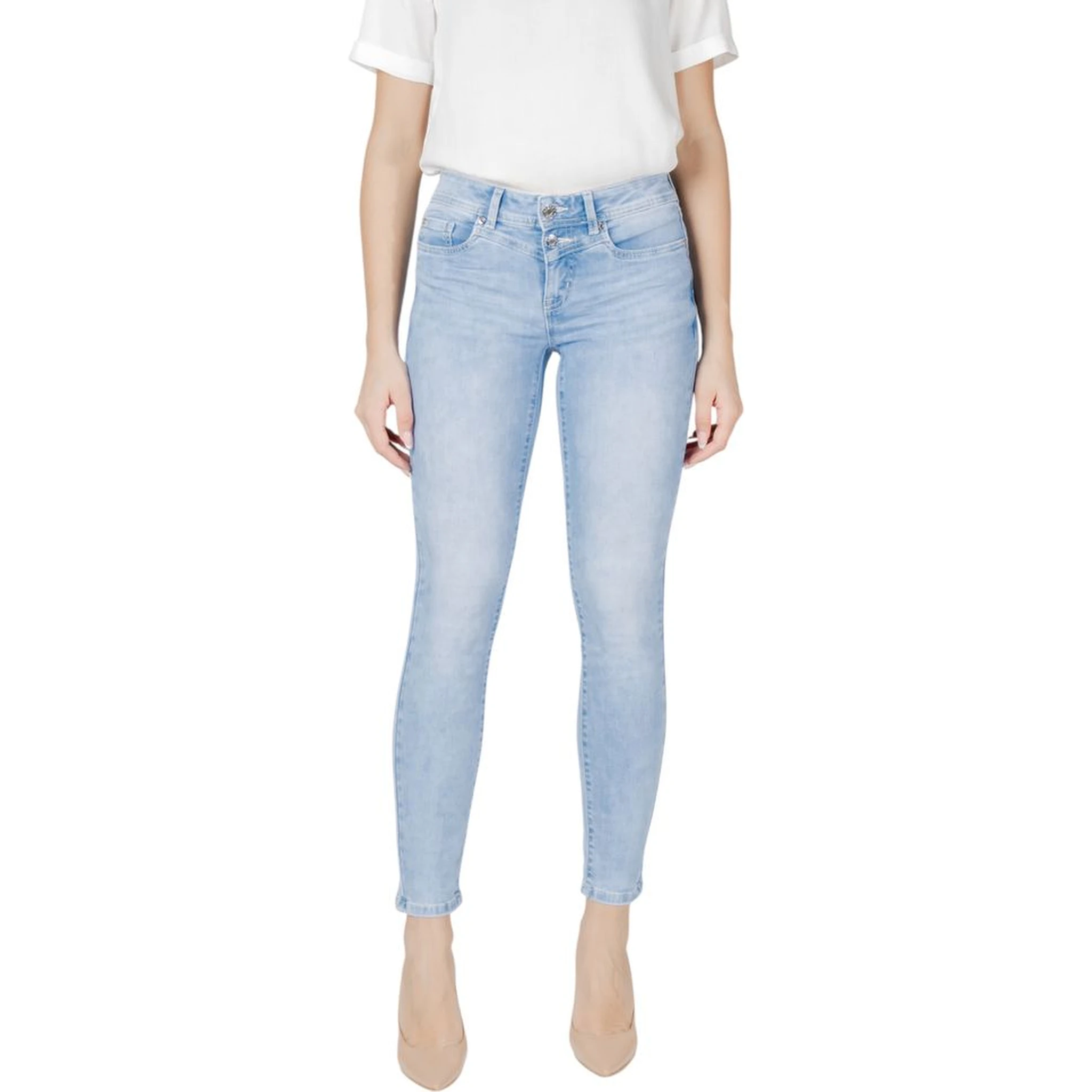 Light Blue Cotton Slim Fit Jean