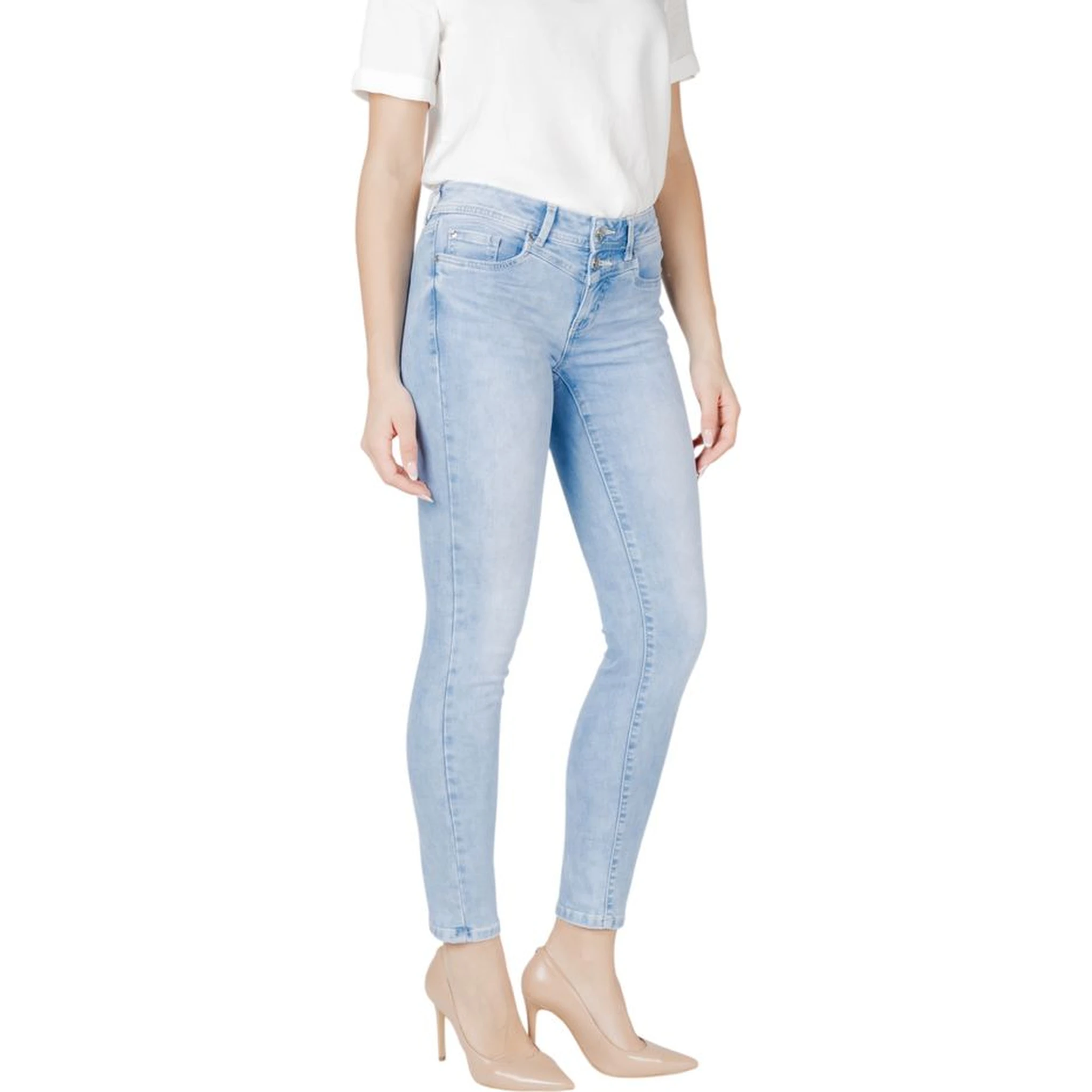 Light Blue Cotton Slim Fit Jean
