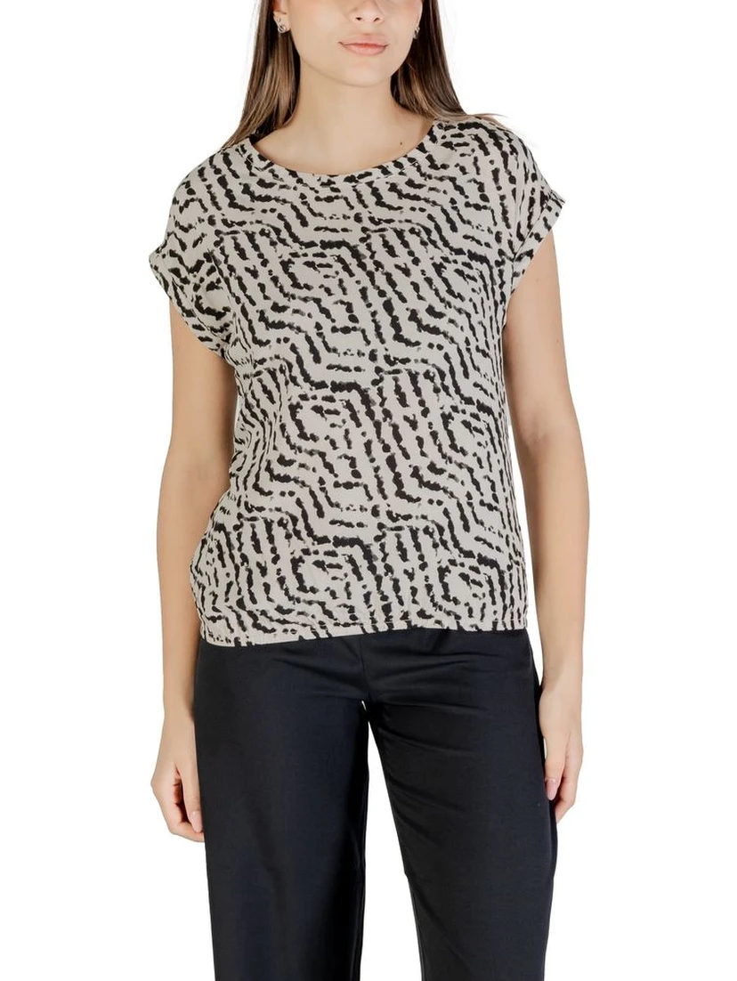 Bicolor Viscose Blouse