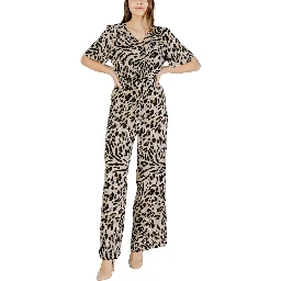 Beige Viscose Jumpsuit