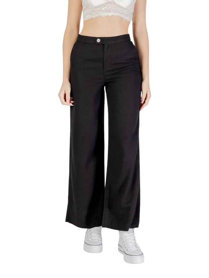 Black Viscose Pants
