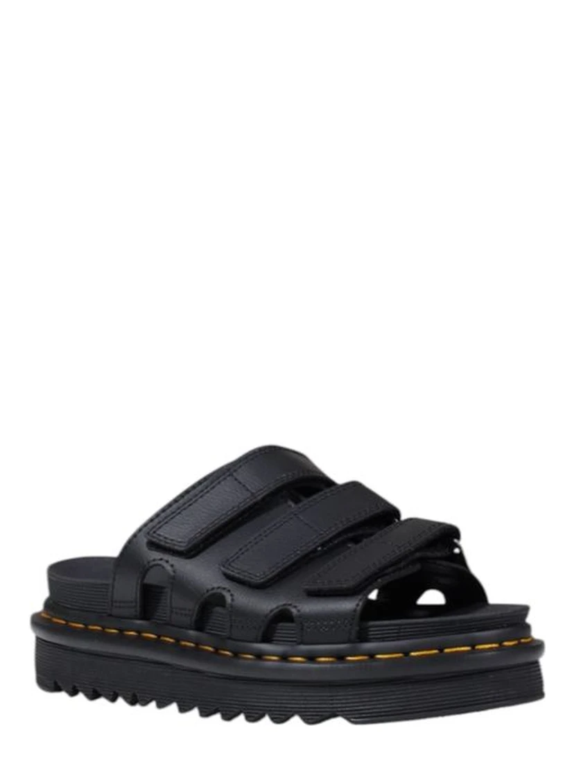 Black Leather Platform Pumps