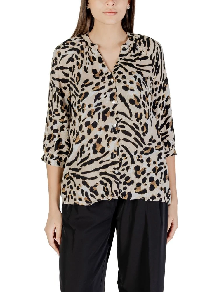 Beige Viscose Blouse
