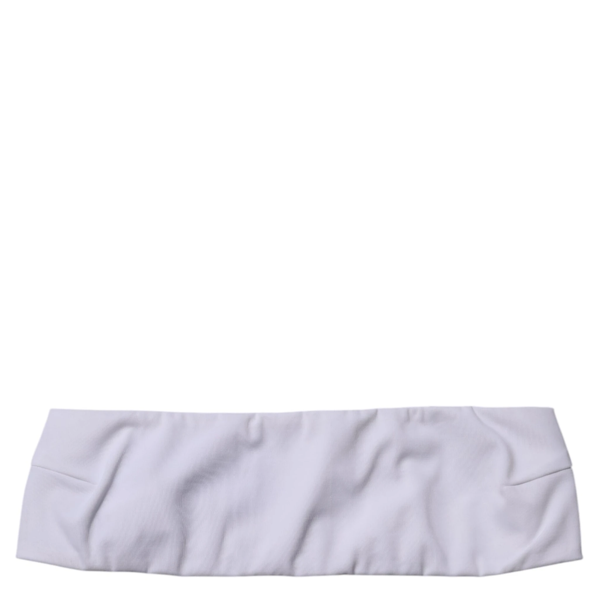 White Nylon Blend Bandeau Strapless Tube Top