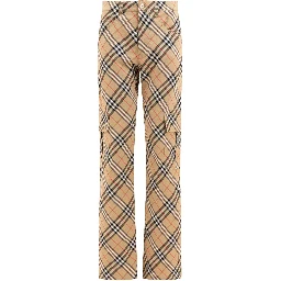 "Check" cargo trousers