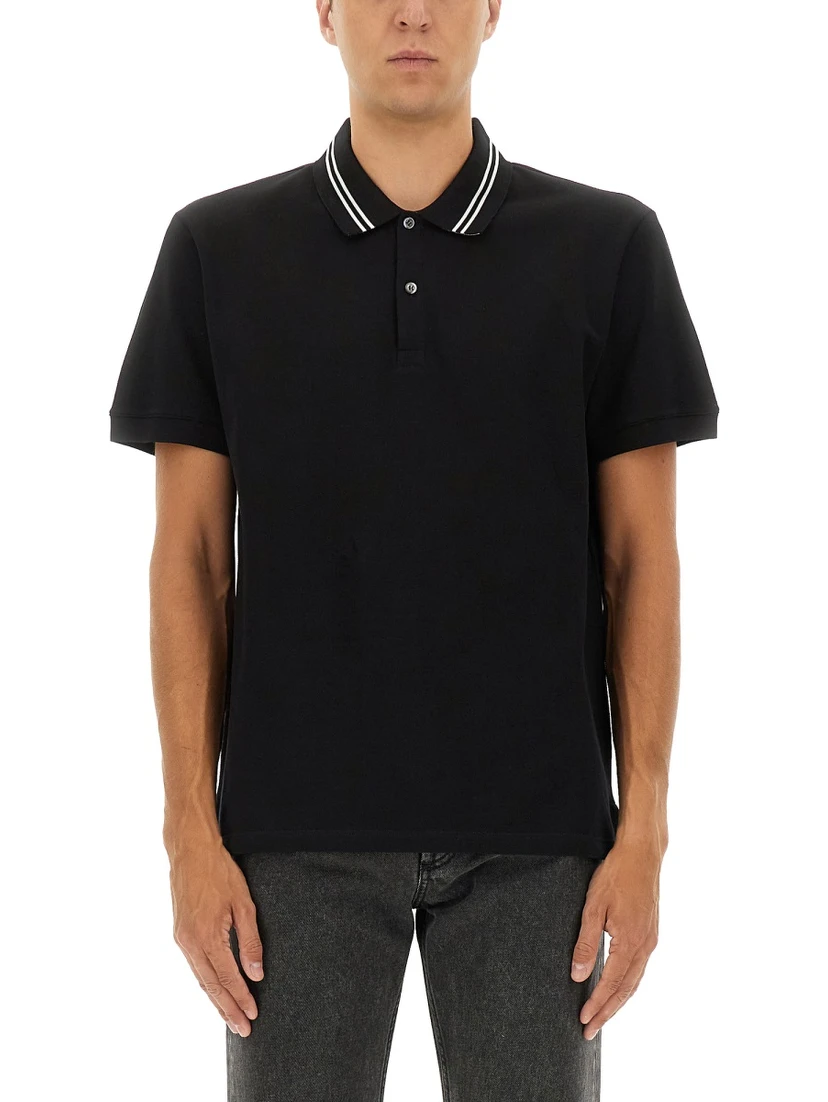 POLO SHIRT WITH LOGO ON THE COLLAR