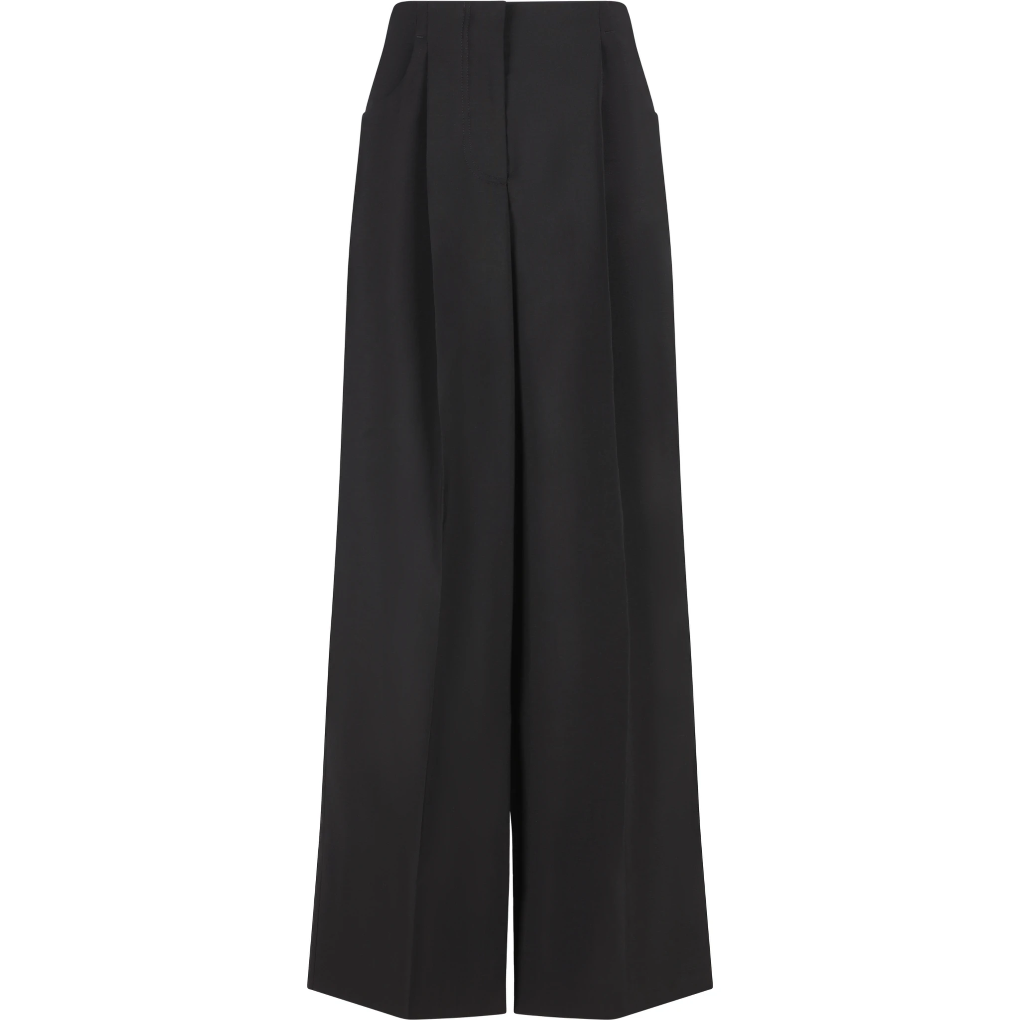 Trousers Wool Black