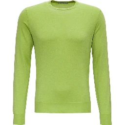Green Crewneck Sweater in Wool Blend Man